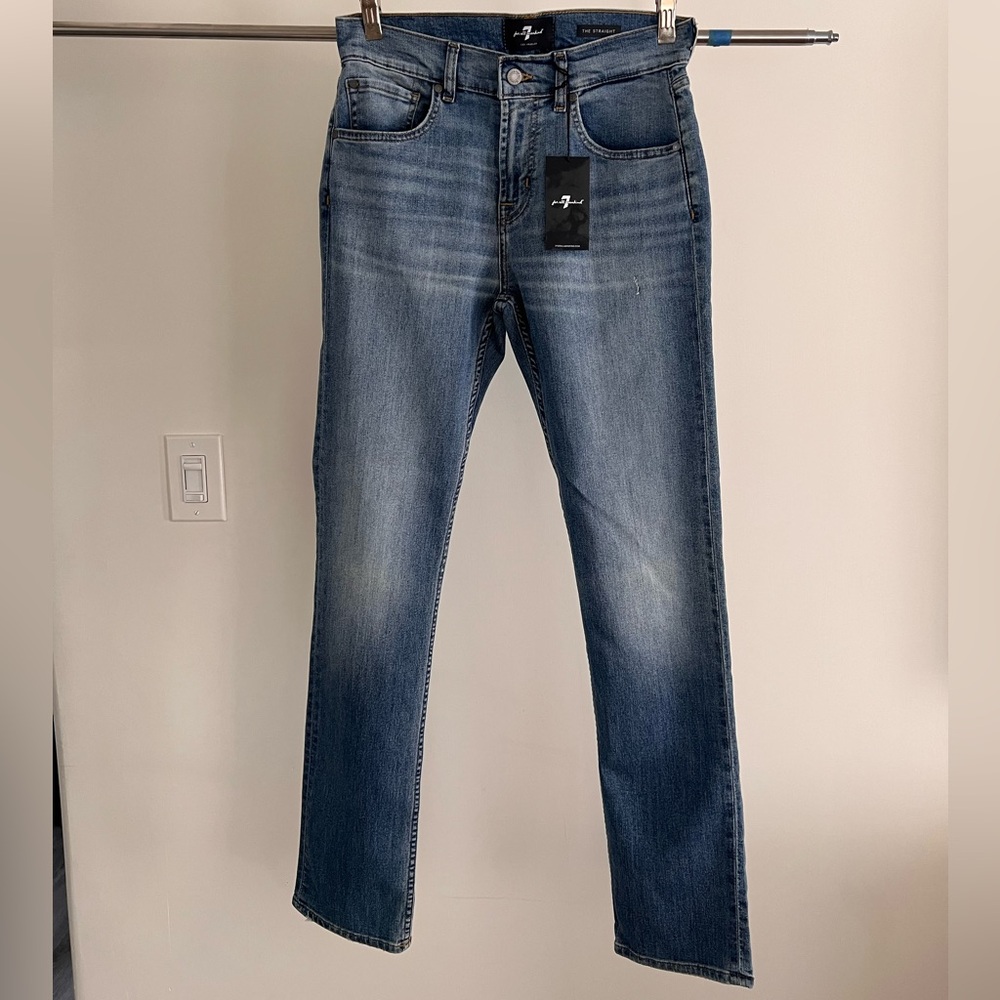 7 For All Mankind Men’s Straight Airweft Denim